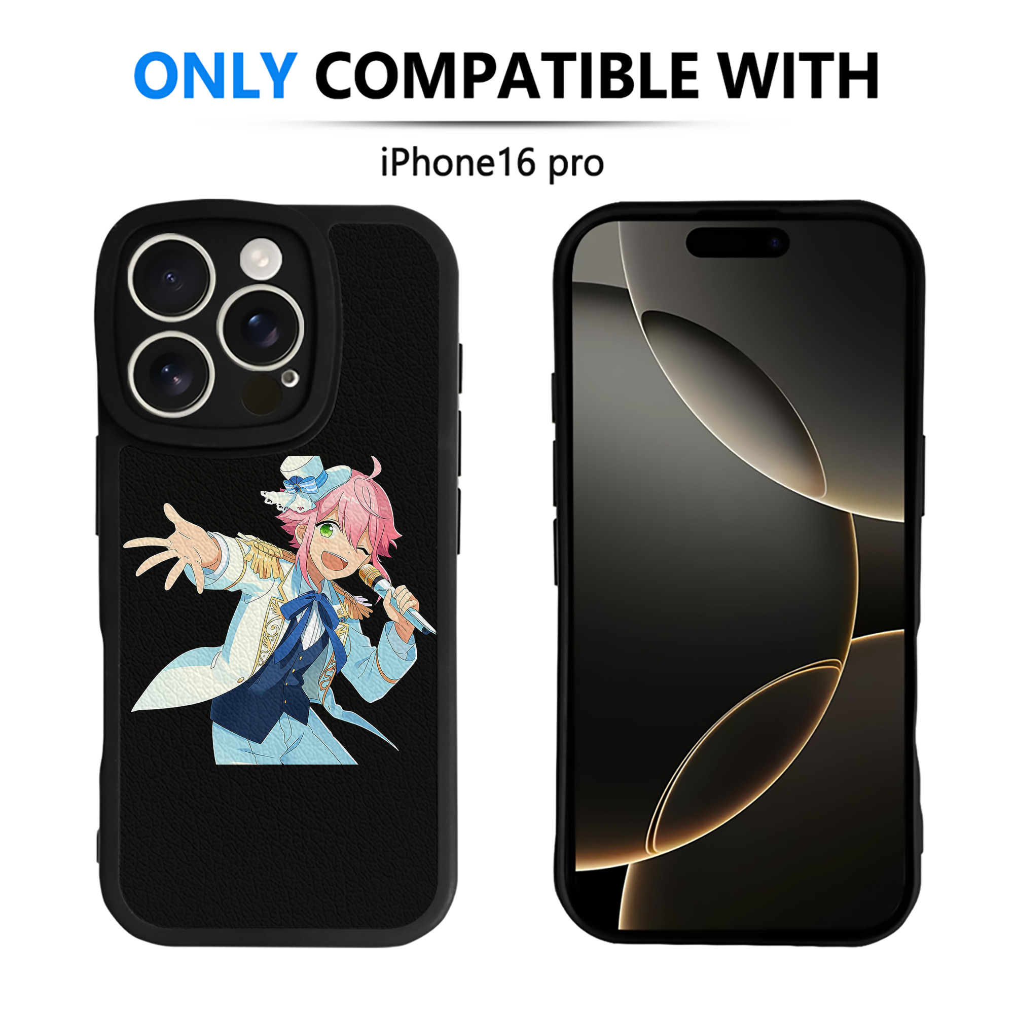 （画像用） あんさんぶるスターズ! Ensemble Stars 【iPhone 16シリーズ対応】シリコンスマホケース（レザー調） 材質：シリコン
